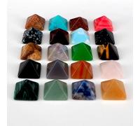 Pyramid 7-Chakra Healing Crystal Natural Gemstone Reiki Collection Stone for Gift (21pcs)