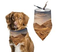 Pyramid Africa Desert Easter Dog Bandanas for Small Medium Large Dogs,Cat Dogs,Pet Scarf - Polyester Cute Bibs.Triangle Pet Scarf for Puppy Pet,Personalized Birthday/Party Fun Idea Gift