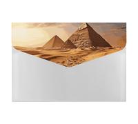 Pyramid Africa Desert File Folder 6-Pocket, Waterproof Accordion File Organizer with Snap Closure, Expanding Document Holder for Office, Home