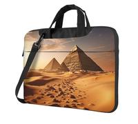 Pyramid Africa Desert Laptop Tote Bag for Men Women Laptop Sleeve Shoulder Briefcase Messenger Computer Bag, Black, 14 inch