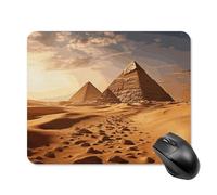 Pyramid Africa Desert Mouse Pad with Stitched Edge, Premium Mousepad Washable Cloth, Non-SlipRubber Mouse Mat Perfect Design for Gaming, Laptop, Office Work