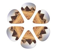 Pyramid Africa Desert Print Guitar Picks 6 Pack With Organizer Storage Bag 0.46 0.71 0.96mm Guitar Plectrums Guitars Accessories For Bass Electric Acoustic Guitars