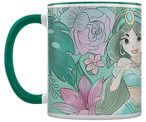 Pyramid Aladdin (Floral Jasmine) Green Inner Coloured Mug