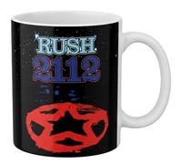 Pyramid America - Rush - 2112 Album Cover Mug - 11 oz. Unique Ceramic Cup for Coffee, Cocoa & Tea Drinkers - Chip Resistant & Printed Both Sides