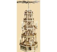 Pyramid Birth of Christ 4 floors electric 75 cm NEW Table pyramid Ore Mountains