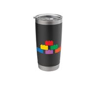 Pyramid Brick Master Builder Block Building Brick Builder Stainless Steel Insulated Tumbler
