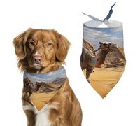 Pyramid Camel Easter Dog Bandanas for Small Medium Large Dogs,Cat Dogs,Pet Scarf - Polyester Cute Bibs.Triangle Pet Scarf for Puppy Pet,Personalized Birthday/Party Fun Idea Gift