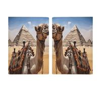 Pyramid Camel Passport Holder Fashion Passport Cover Passport Protector Travel Document Organizer ID Card Protector Exquisite Passport Wallet Cover Credit Card Holder