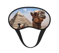 Pyramid Camel Sleep Mask for Side Sleeper, Blackout Eye Mask for Women Men, Zero Pressure Sleeping Masks Soft Breathable Eye Cover Comfortable Blindfold Eyeshade for Night Sleep