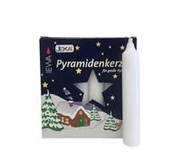 Pyramid candles white, big 18 pieces