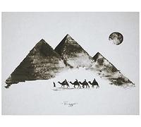 Pyramid City Decorative Picture 40 x 30 cm with LED