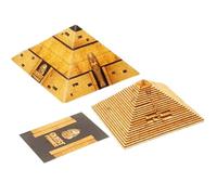 Pyramid Decryption Toy - Wooden Stem Puzzle, Wooden Code Lock Mechanism Box | 3D Pyramid Puzzle Toy, Early Educational Brain Teaser Gift For Adults, Boys, Girls, & Kids