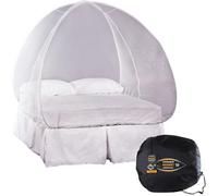 Pyramid Premium Mosinet - Self-Standing Mosquito Net for Standard Double Beds - Permethrin Treated with Zipper Entry and Adjustable Struts - Ideal for Permanent or Semi-Permanent Accommodation