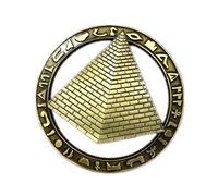 Pyramid Egypt Fridge Magnet World City 3D Metal Strong Souvenir Tourist Gift Chinese Magnet Hand Made Craft Creative Home and Kitchen Decoration Magnetic Sticker (Egypt 2)