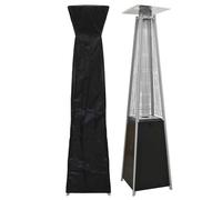 Pyramid Gas Patio Heater 13kW for Commercial & Domestic Use, Supplied with Cover, Black - DG224