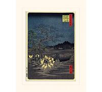 Pyramid Generic Fox Fires on New Year's Eve at the Changing Tree in Oji 30 x 40cm Mounted Print