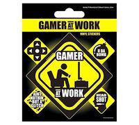 Pyramid Generic Gamer at Work Vinyl Sticker, Multi-Color, 10 x 12.5cm
