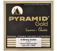 Pyramid Gold Flatwound Light Electric Guitar Strings 10-465