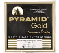 Pyramid Gold Flatwound Long Scale Bass Guitar Strings 40-105