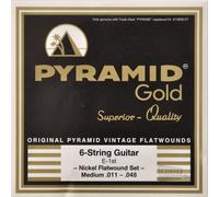 Pyramid Gold Flatwound Medium Electric Guitar Strings 11-48