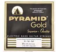 Pyramid Gold Flatwound Short Scale Bass Guitar Strings 40-100
