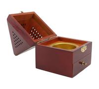 Pyramid Hollow-out Censer Vintage Craft Decor for Home Fragrance