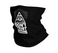 Pyramid Illuminati Don'T Trust Anyone Men Women Neck Warmer Multifunctional Snood Windproof Snood Scarf For Hiking Running Cycling Sport
