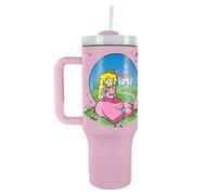 Pyramid International Tumbler Super Mario (Peach) 40oz Vacuum-Insulated, Straw & Lid, BPA-Free