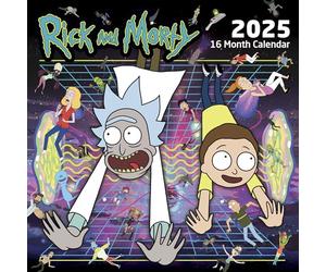 Pyramid International 16 Months Rick and Morty 2025 30x30 Square Calendar 150gsm