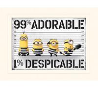 Pyramid International 3 (99% Adorable 1% Despicable) -Mounted Print Memorabilia 30 x 40cm, Paper, Multicoloured, 30 x 40 x 1.3 cm