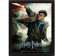 Pyramid International - 3D Lenticular Frame - True Motion and Depth Effect - Harry Potter - Expelliarmus - Birthday Gift Idea - 25.5 x 20.5 - Official Licensed