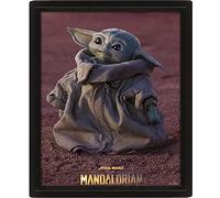 Pyramid International - 3D Lenticular Frame - True Motion and Depth Effect - Mandalorian - Grogu - Birthday Gift Idea - 25.5 x 20.5 - Official Licensed