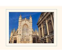 Pyramid International Abbey & Roman Baths-Mounted Print Memorabilia 30 x 40cm, Paper, Multicoloured, 30 x 40 x 1.3 cm
