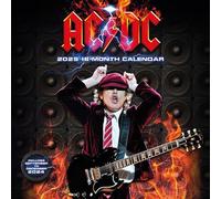 Pyramid International AC/DC 2025 Calendar - Legendary Rock Band Art, High-Quality Paper, 16-Month Planner, Gift for AC/DC Fans, Collector’s Edition