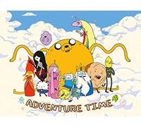 Pyramid International Adventure Time-Cloud-Canvas Print 30 x 40cm, Wood, Multi-Colour, 30 x 40 x 1.3 cm