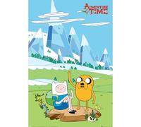 Pyramid International ADVENTURE TIME Maxi Poster - 'ICE MOUNTAINS' Design Printed on Quality Paper - 90cm x 60cm - One Size