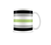 Pyramid International Agender Flag Mug (One Size) (White/Black/Grey/Green)