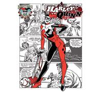 Pyramid International "aka Dr. Harleen Francis Quinzel Harley Quinn Canvas Print, Multi-Colour, 60 x 80 x 1.3 cm