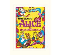 Pyramid International Alice in Wonderland 1974" Mounted Print Memorabilia, Multi-Colour, 30 x 40 x 1.3 cm