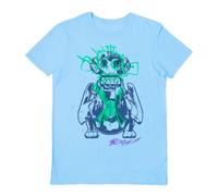 Pyramid International Arcane (Graffiti Monkey) Light Blue Medium Unisex T-Shirt ‚ Arcane T-Shirt, League of Legends Apparel, Official Arcane Merchandise