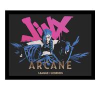 Pyramid International Arcane Jinx 30 x 40 cm Framed Collector Print, Officially Licensed League of Legends Artwork, One Size