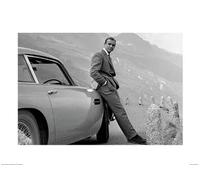 Pyramid International "Aston Martin James Bond Art Print, Multi-Colour, 60 x 80 x 1.3 cm