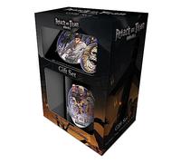 Pyramid International Attack on Titan Mug Gift Set (Season 4 Design) 11oz Ceramic Mug, Coaster & Keyring in Presentation Gift Box - Official Merchandise