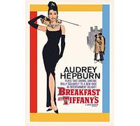 Pyramid International Audrey Hepburn (Breakfast at Tiffany's One-Sheet) -Canvas Print 85 x 120cm, Wood, Multi-Colour, 85 x 120 x 1.3 cm