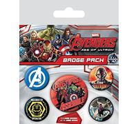 Pyramid International Avengers: Age of Ultron Badge, Multi-Colour, 10 x 12.5 x 1.3 cm