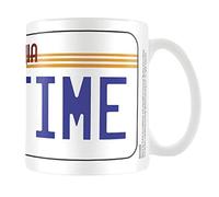 Pyramid International Back To The Future License Plate Mug, Porcelain, 315.0 ounces, Multicolor, Microwave Safe, Dishwasher Safe, Reusable