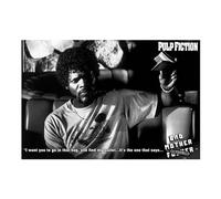 Pyramid International "Bad Mother F**ker Pulp Fiction Art Print, Multi-Colour, 60 x 80 x 1.3 cm