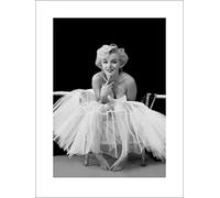 Pyramid International Ballerina Marilyn Monroe Art Print, Paper, Multi-Colour, 60 x 80 x 1.3 cm