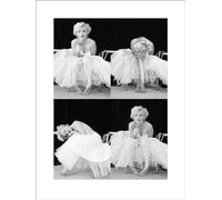 Pyramid International "Ballerina Sequence Marilyn Monroe Art Print, Multi-Colour, 60 x 80 x 1.3 cm