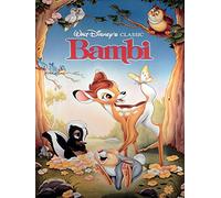 Pyramid International "Bambi Canvas Print, Multi-Colour, 30 x 40 x 1.3 cm